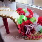 Изящный сладкий подарок: туфелька с конфетами