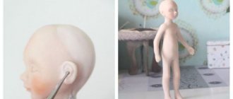 How to make a doll from polymer clay