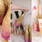 How to decorate champagne for New Year 2022