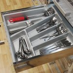 Buy a cutlery tray in a drawer: a tray for forks and a tray...