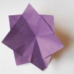 оригами фиалки