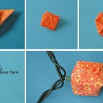 Пошаговая инструкция сборки гирлянды из фонариков в стиле оригами