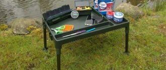 DIY fishing table: some interesting ideas